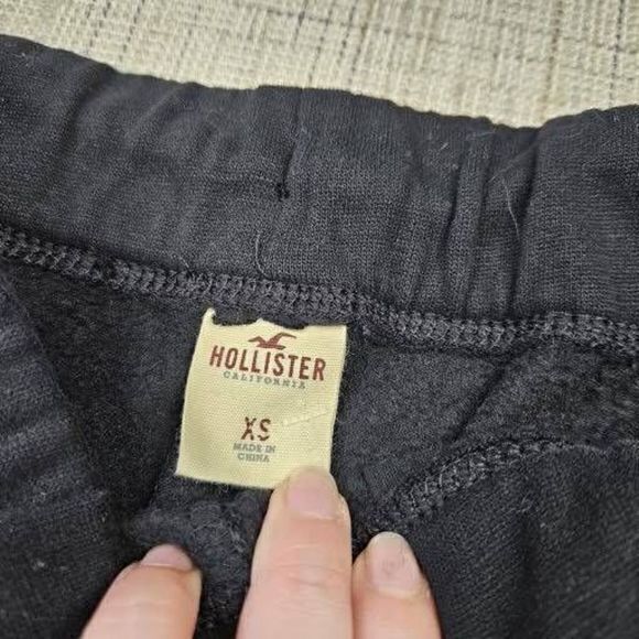 NWT Hollister HCO‎ Zipper Pocket Soft Joggers Black Size Extra Small - Picture 5 of 7